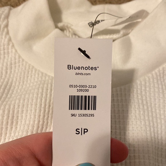 Bluenotes mock neck cropped long sleeve - Picture 2 of 2